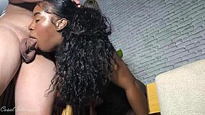 morena gostosa with cum dripping from her ass in interracial hentai 😈