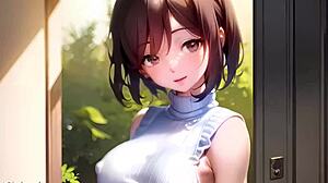 Slippery Anime Neighbor Older Sister Fucks.