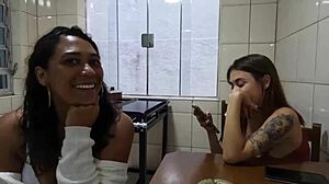 Young Latina In Lingerie Gives Blowjob And Dirty Talk To Naked Pornstar