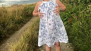 Wife Plays Outdoors Naked