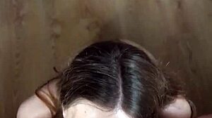 Looking in your eyes while sucking your dick and balls until you cum in my mouth