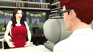 dexter sees everyone naked with x-ray glasses in sims 4