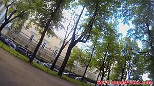 I cocksuck and get pov fucked on spycam, babe