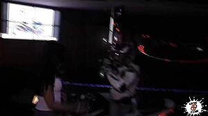 Latina Blowjob in Public English Sex Party