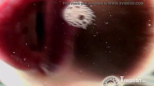 Sophia D's Tongue Spitting Fetish Scene