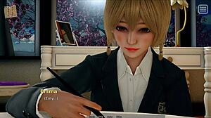 My tormentor is my lover in the anime visual novel 'My Bully is My Lover 64'