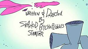 it's a powertrip cartoon where clothes get ripped