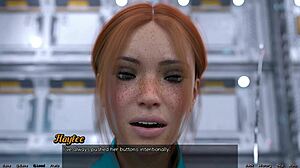 stranded in space 33 first kiss with red head haylee