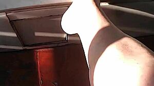 I-I saw that outdoor milf pissing with her big tits and ass