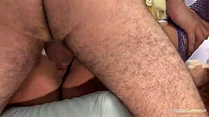 these blonde babes in stockings love sucking and fucking in a 4some at the office