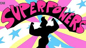 it's a powertrip cartoon where clothes get ripped