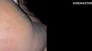 Wife in swing cabin.