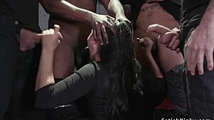 Slut Undergoes Double Penetration Gangbang