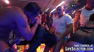 Ultimate swing party with hardcore double penetration and muff diving. Voyeurs love the wild action.