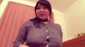 Hey, Hikari Mizusumi, how do those huge 100cm tits feel during a blowjob?