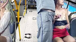 Worker pulls out his dick on the bus.