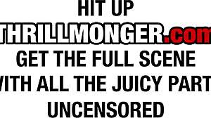 Sandy Sweet on Thrilly's Big Black Couch! Wow, Thick Booty Milf Gives Rimjob and Takes Multiple Creampies!