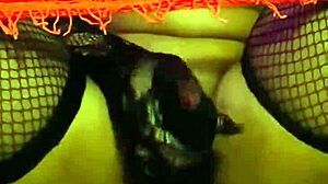 Ebony Anime Girl Uses Dildo for Solo Masturbation Scene