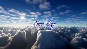 beautiful anna opens a package from the toy store.