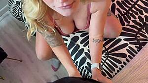 Blonde Babe Caught Masturbating