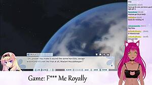 Vtuber Lewdneko Plays F Me Royally Part 1