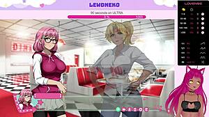 Vtuber Lewdneko's Futanari Creampie In Dick Dine And Dash