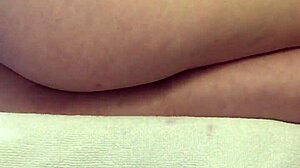 Teen’s super hairy pussy pulses in close-up orgasm while watching porn.