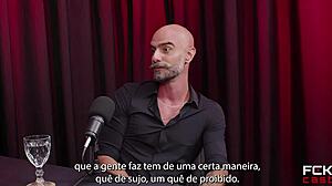 fckcast 2 - recording orgy with audience - featuring reco romanello's big cock anal