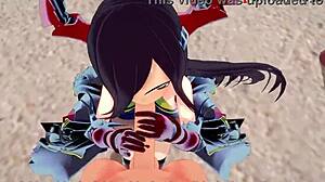 Friedrich der Große performs oral and sex in Azur Lane fantasy