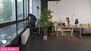 i invited the handyman to watch my solo session