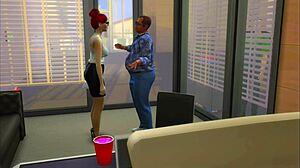 in the car service, the boss says, 'ready for fat fucking in heels?' while pounding the customer