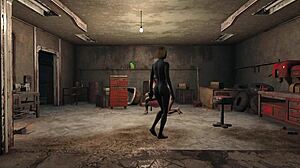 This 3d cartoon brunette gets fucked in fo4 the throne game 😉