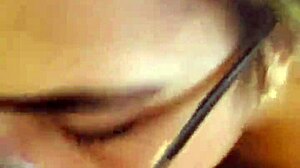 Fat BBW Gives Intense Blowjob