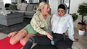 Emily teaches Aaliyah how to pleasure herself with toys