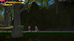 Asian game features big tits and 3some action