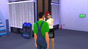 in the car service, the boss says, 'ready for fat fucking in heels?' while pounding the customer