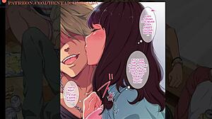 Petite Natural Tits Riding Monster Cock in Game.