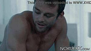 tattooed black gay max adonis passionately connects with his hunky lover