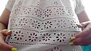 Stepsister Plays With Huge Tits After School Orgasm