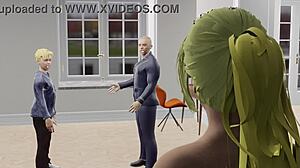 Maya In Lingerie Leads Intense 3Some Group Action In 3D Anime