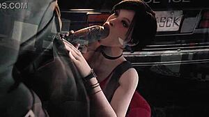 Hentai girl sucks monster cock