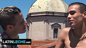 Damn! Latin Leche Hunks Relive Hot Memories with Deepthroat Action in Favorite Spot