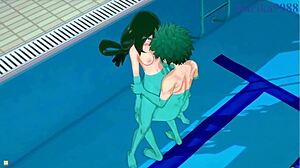 Mirko And Tsuyu Asui Intense Sex With Izuku Midoriya!