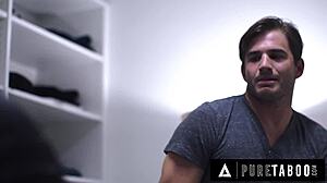 housewife almost caught cheating in bedroom closet