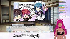 Vtuber Lewdneko Plays F Me Royally Part 1