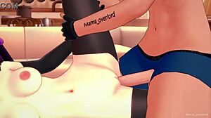 3D cartoon of La Dulce TV woman getting fucked