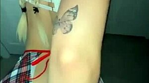 Beautiful girl in costume gets fucked doggystyle and cumshot