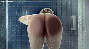 stepmom stuck in shower, pervert jerks off to her huge ass in 3d hentai