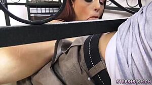 hot teen sucks stepbros banana in playful scene