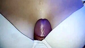 Blonde Babe's Huge Tits Stroke Russian Cock